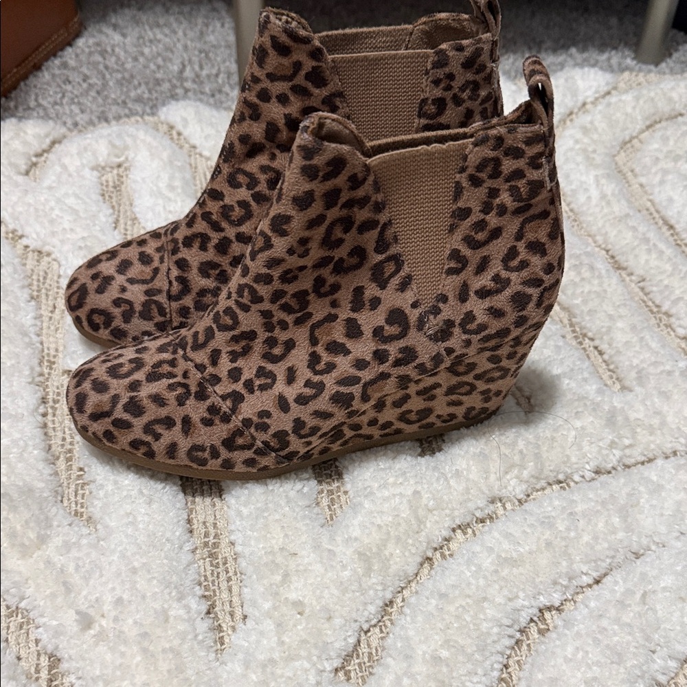 Leopard Print Ankle Boots